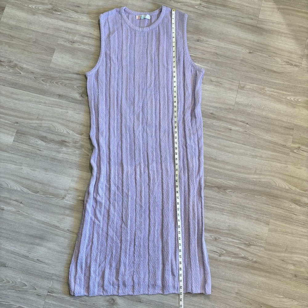 Free People Lavender Ribbed Midi Dress - Picture 8 of 11